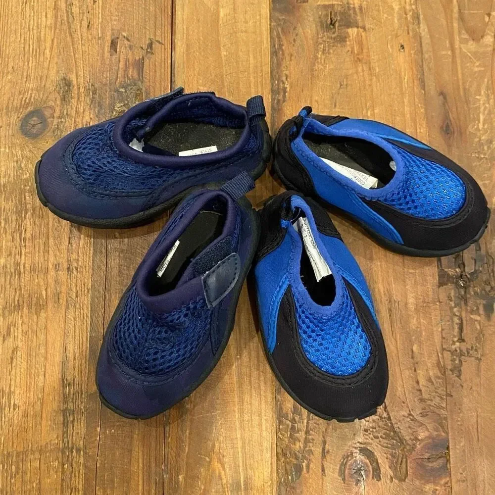 Koala Kids + Life Style Water Shoes Set Two Pair Blue Unisex Toddler Size 3